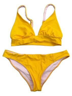Xirena Yellow Two-Piece Bikini Set